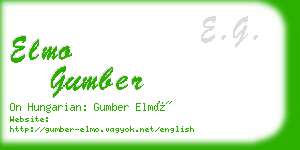 elmo gumber business card